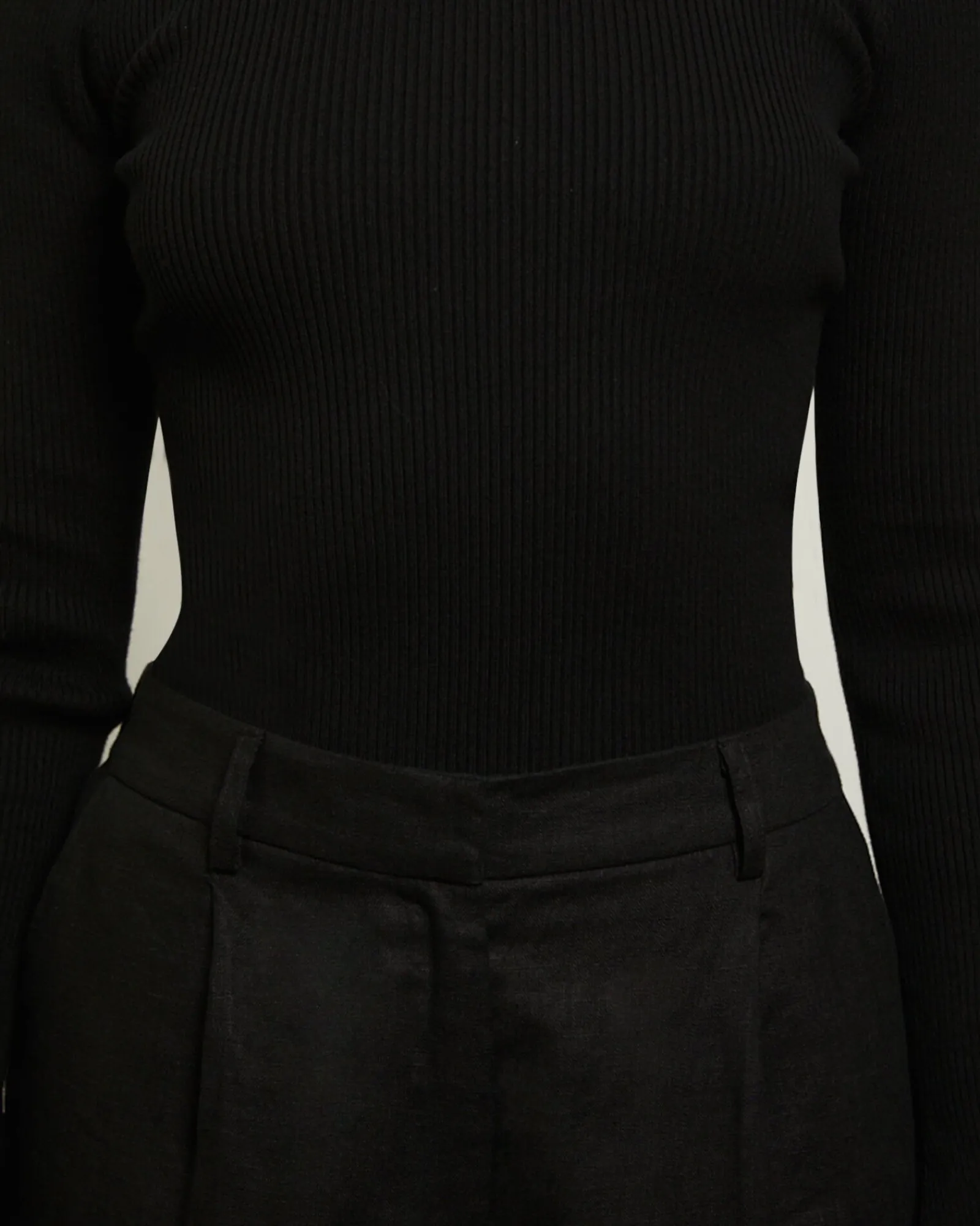 luxe_knitted_long_sleeve__5-1.webp Best Sale GENERAL PANTS CO. BASICS Luxe Knitted Long Sleeve Top In Black