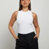 Online GENERAL PANTS CO. BASICS Luxe Knitted Tank Top In White