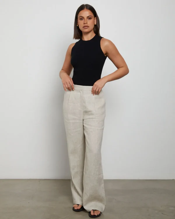 Sale GENERAL PANTS CO. BASICS Luxe Knitted Tank Top In Black