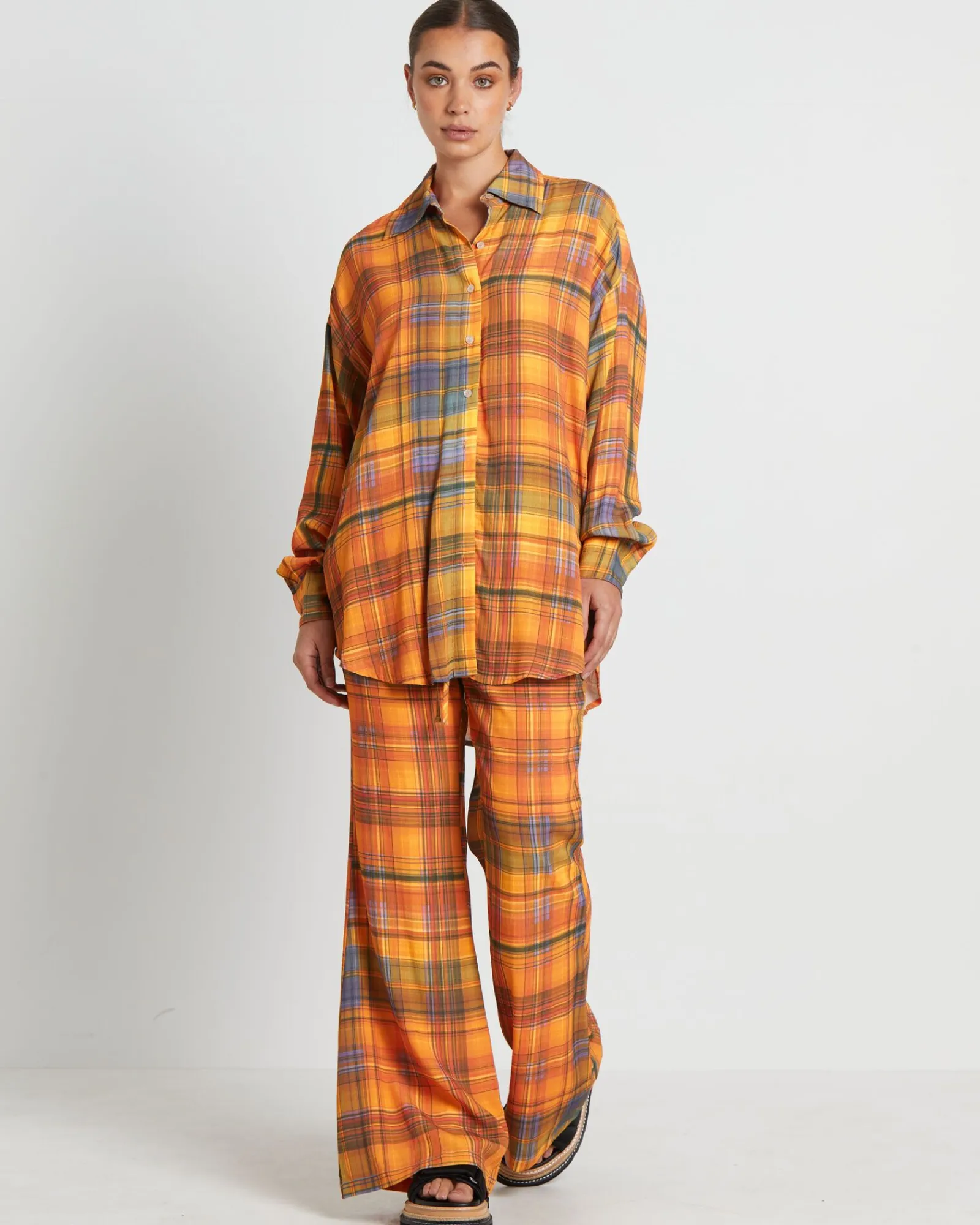 maple_long_sleeve_shirt_i_2.webp Sale CHARLIE HOLIDAY Maple Long Sleeve Shirt In Camden Check