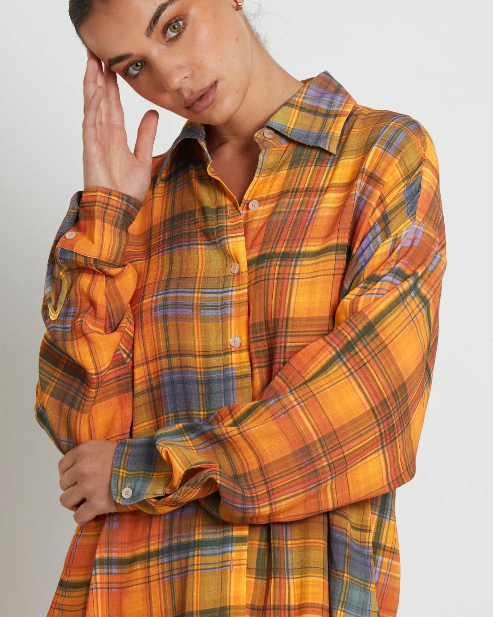 maple_long_sleeve_shirt_i_4.webp Sale CHARLIE HOLIDAY Maple Long Sleeve Shirt In Camden Check