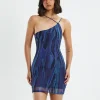 Outlet MOTEL ROCKS Marda Mini Dress Bleed Blue
