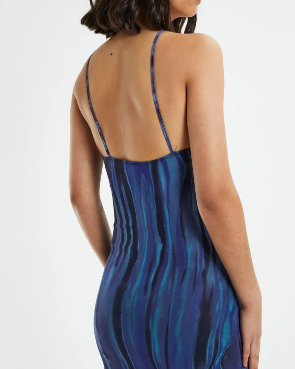 Outlet MOTEL ROCKS Marda Mini Dress Bleed Blue