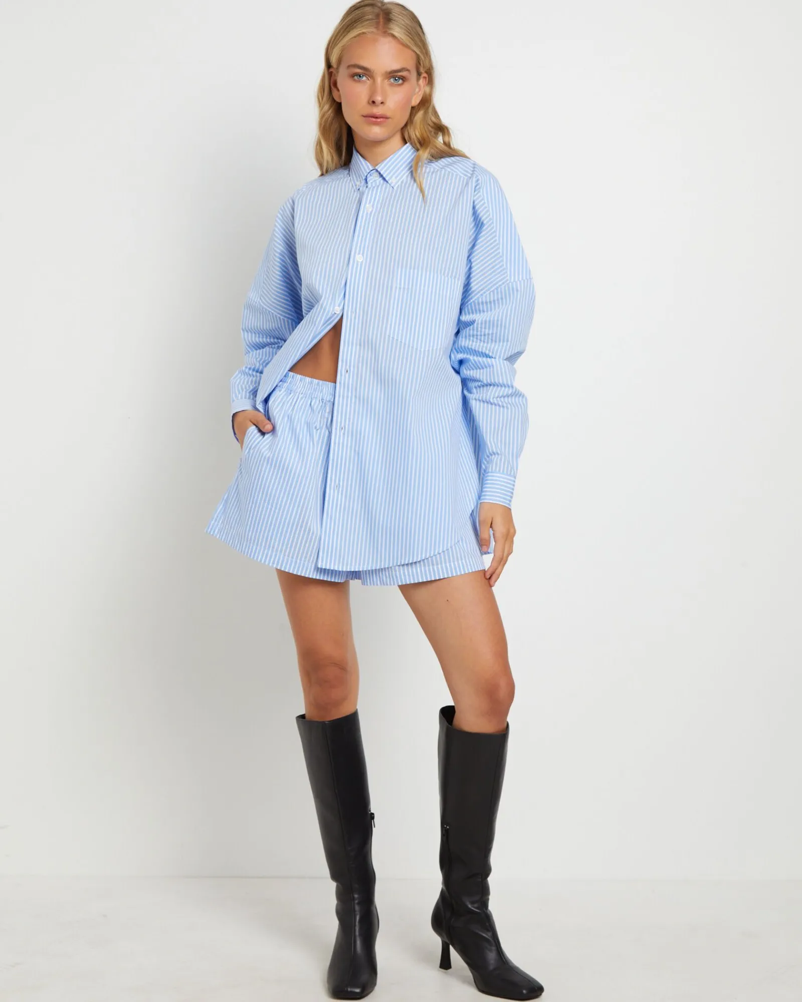 matilda_long_sleeve_shirt_2.webp Cheap FLEUR BY BLANCA STUDIO Matilda Long Sleeve Shirt In Blue