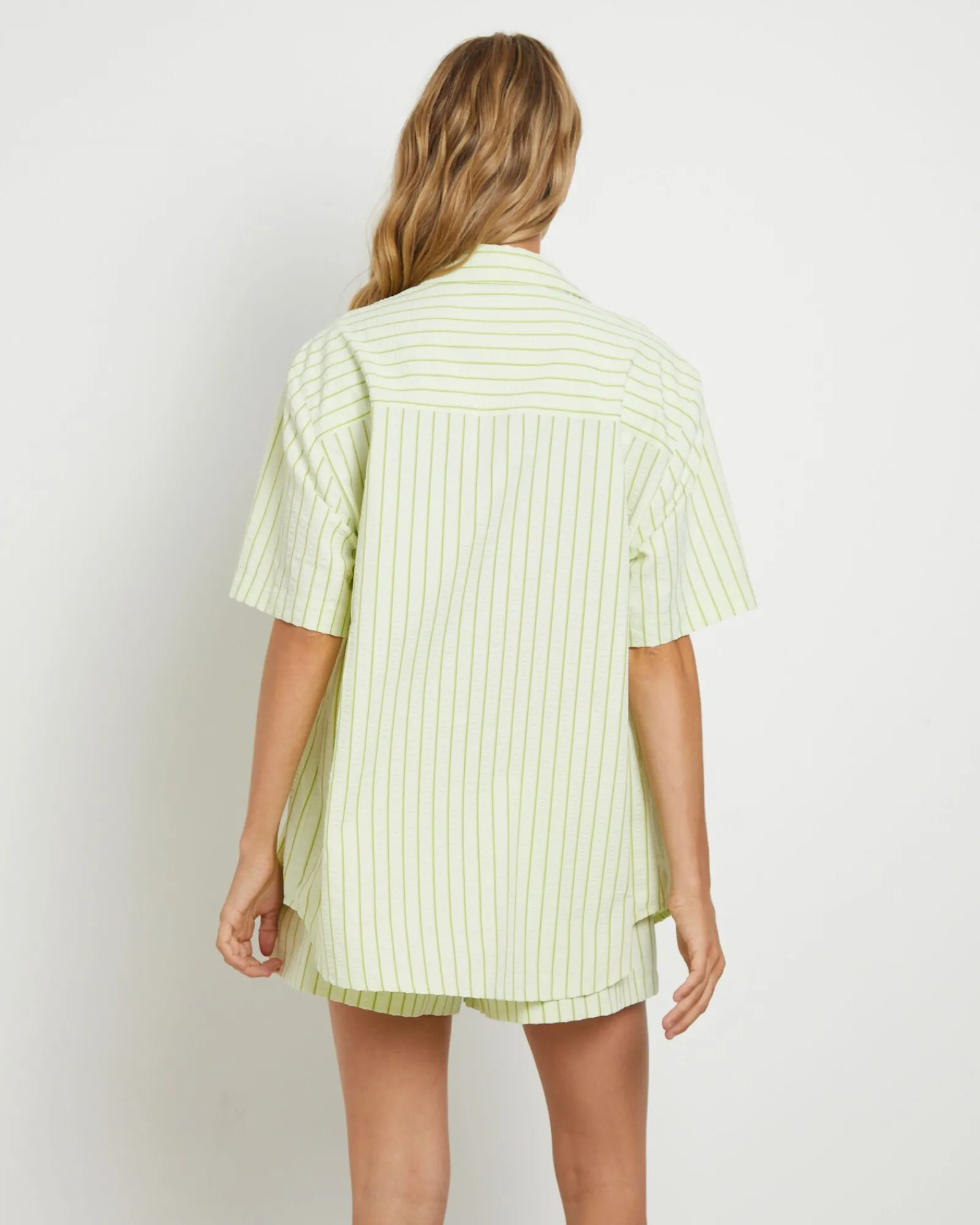 matilda_short_sleeve_shir_1.webp New FLEUR BY BLANCA STUDIO Matilda Short Sleeve Shirt In Green