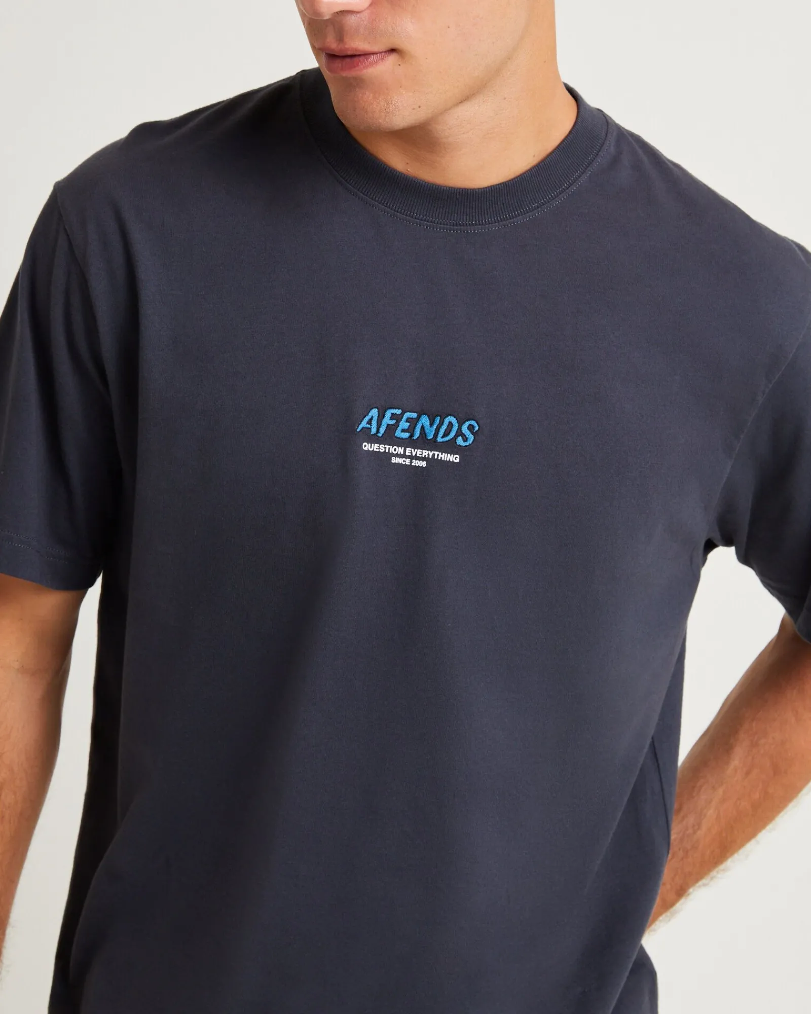 message_recycled_retro_fi_4.webp Best AFENDS Message Recycled Retro Fit T-Shirt Charcoal