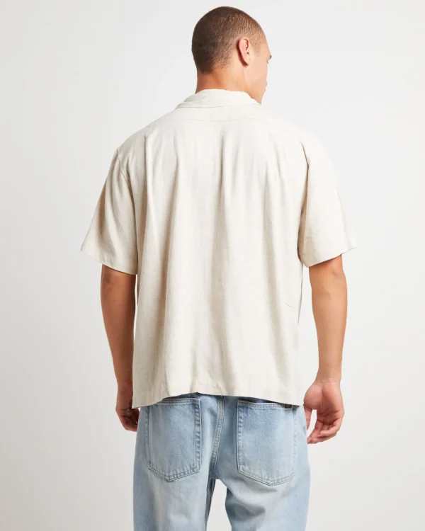 Discount ARVUST Mikey Short Sleeve Resort Shirt In Natural