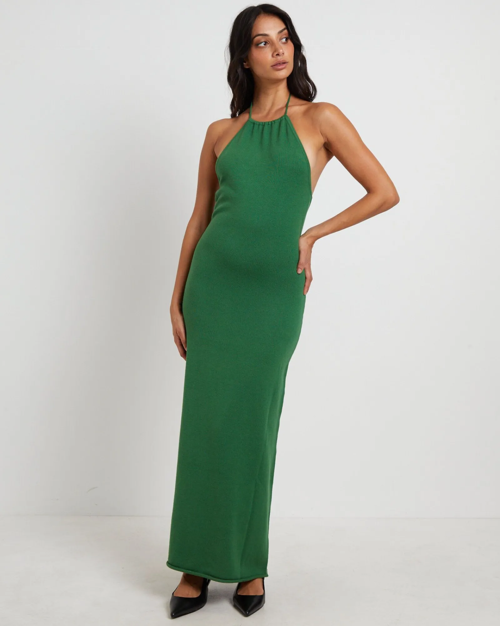 mimi_knit_tie_back_midi_d_0-1.webp Store SUBTITLED Mimi Knit Tie Back Midi Dress In Green