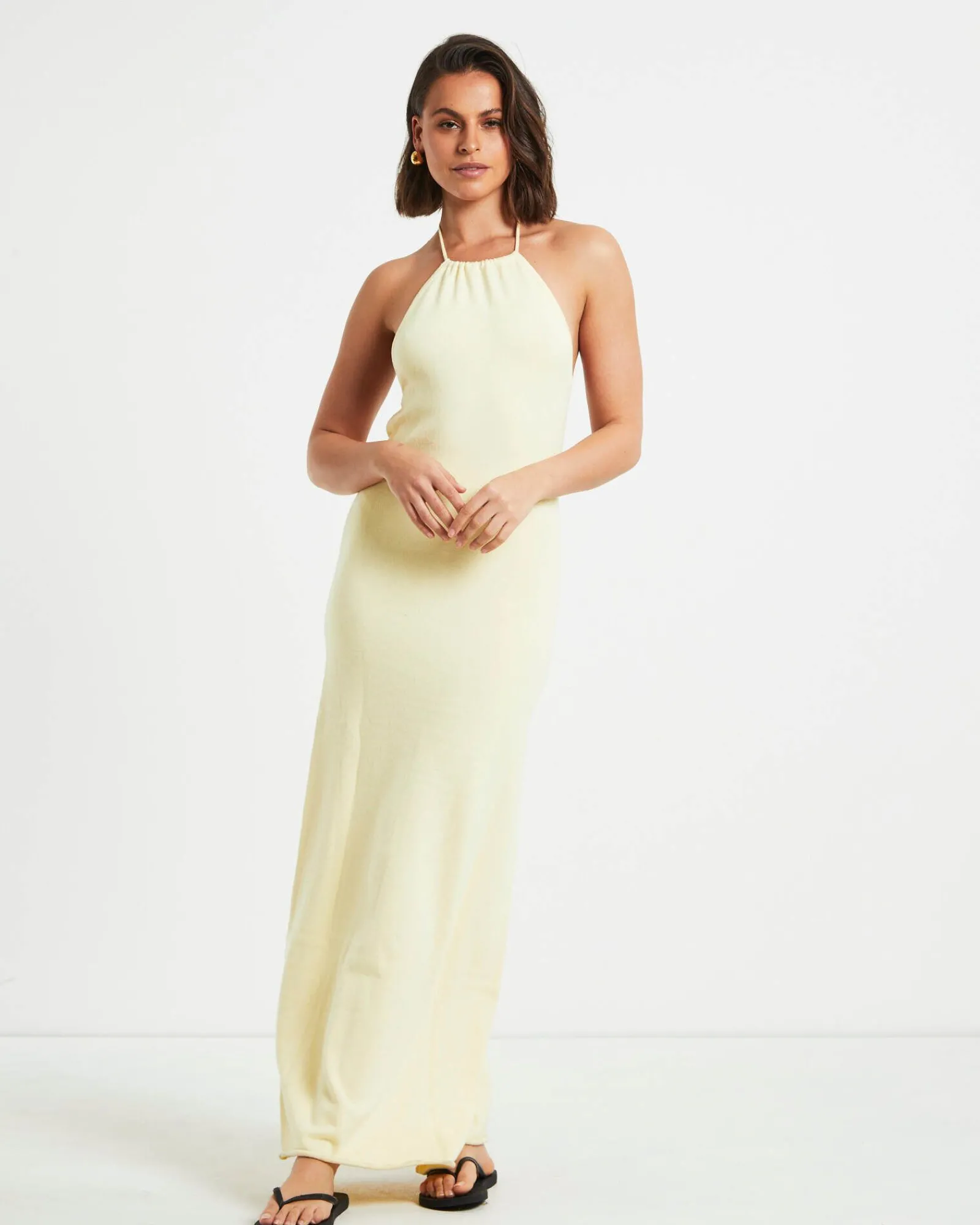 mimi_knit_tie_back_midi_d_3.webp Discount SUBTITLED Mimi Knit Tie Back Midi Dress In Butter Yellow