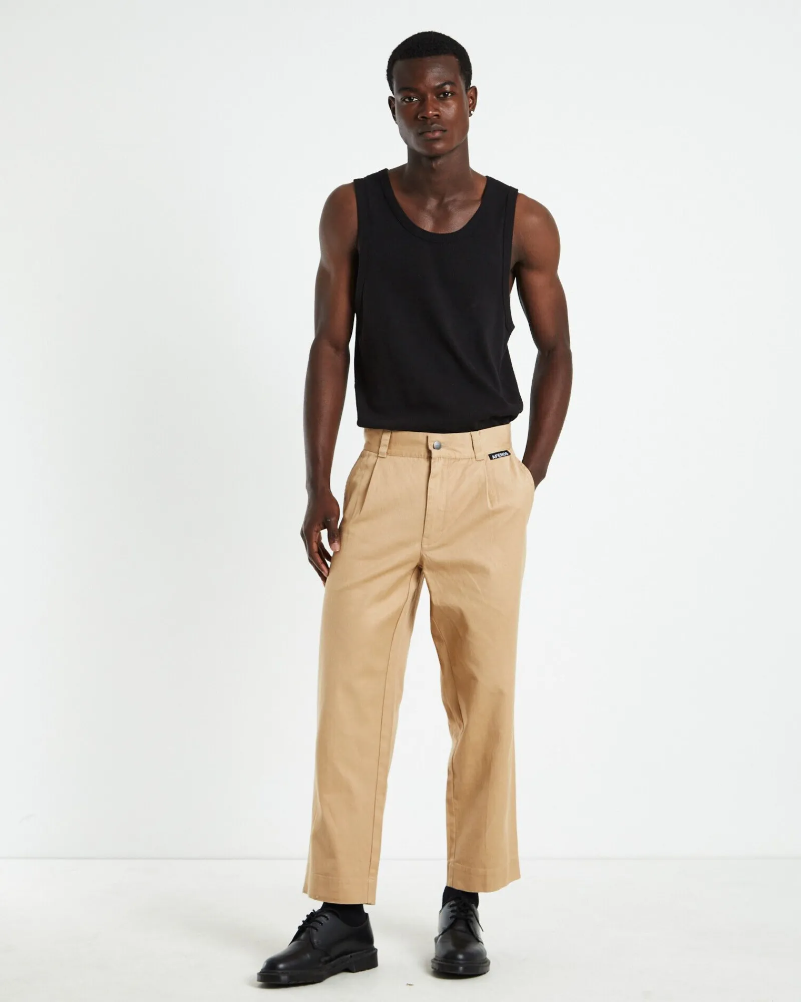 mixed_business_suit_pants_2.webp Sale AFENDS Mixed Business Suit Pants Tan