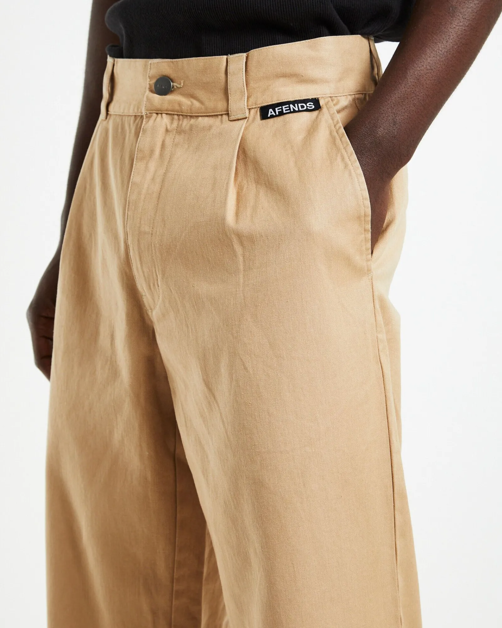 mixed_business_suit_pants_4.webp Sale AFENDS Mixed Business Suit Pants Tan