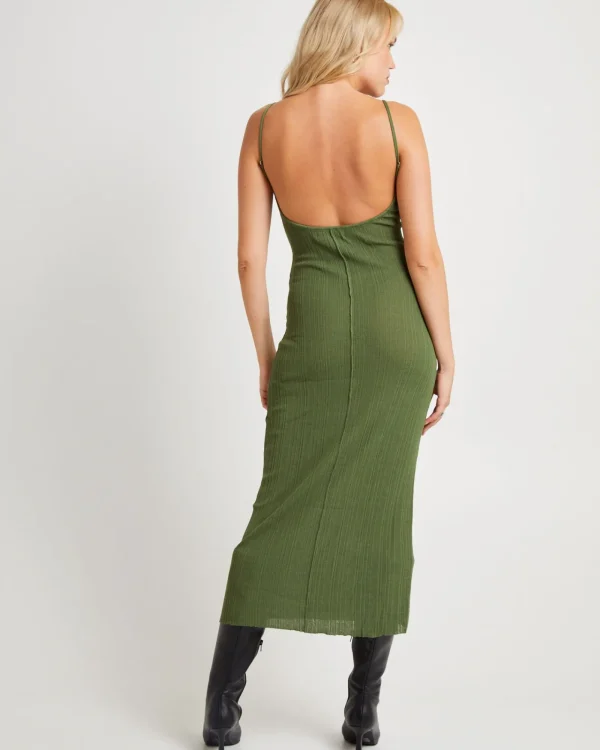 Clearance SUBTITLED Molly Singlet Strap Porter Maxi Dress
