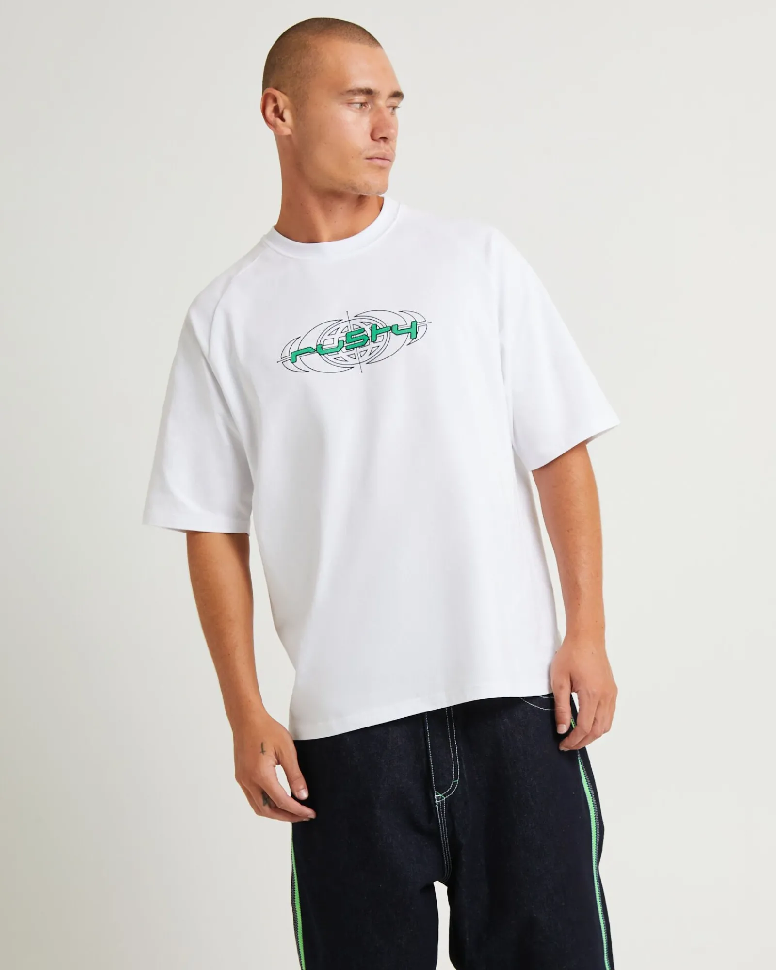 morpheus_short_sleeve_rag_0.webp Shop RUSTY Morpheus Short Sleeve Raglan T-Shirt White
