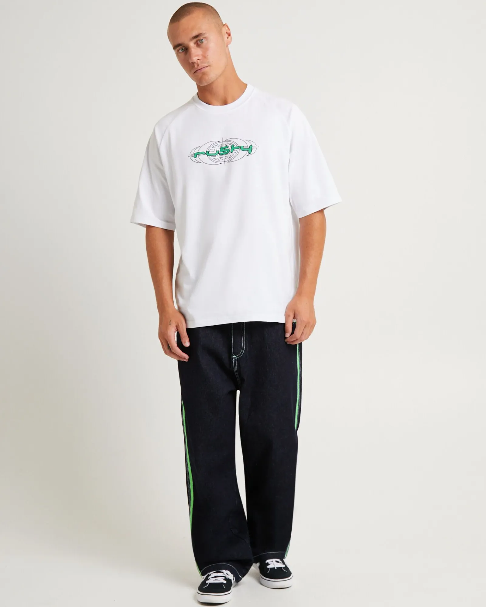 morpheus_short_sleeve_rag_3.webp Shop RUSTY Morpheus Short Sleeve Raglan T-Shirt White