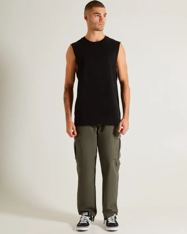 Shop GENERAL PANTS CO. BASICS Muscle Tank In Black