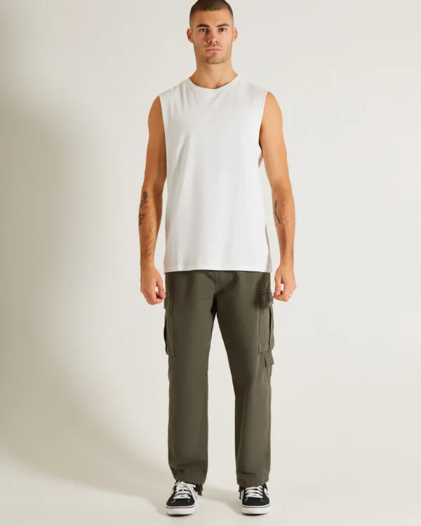 Flash Sale GENERAL PANTS CO. BASICS Muscle Tank In White