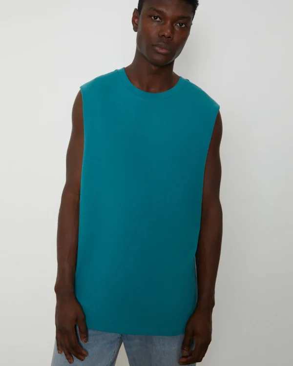 Cheap GENERAL PANTS CO. BASICS Muscle Tank Tee In Emerald