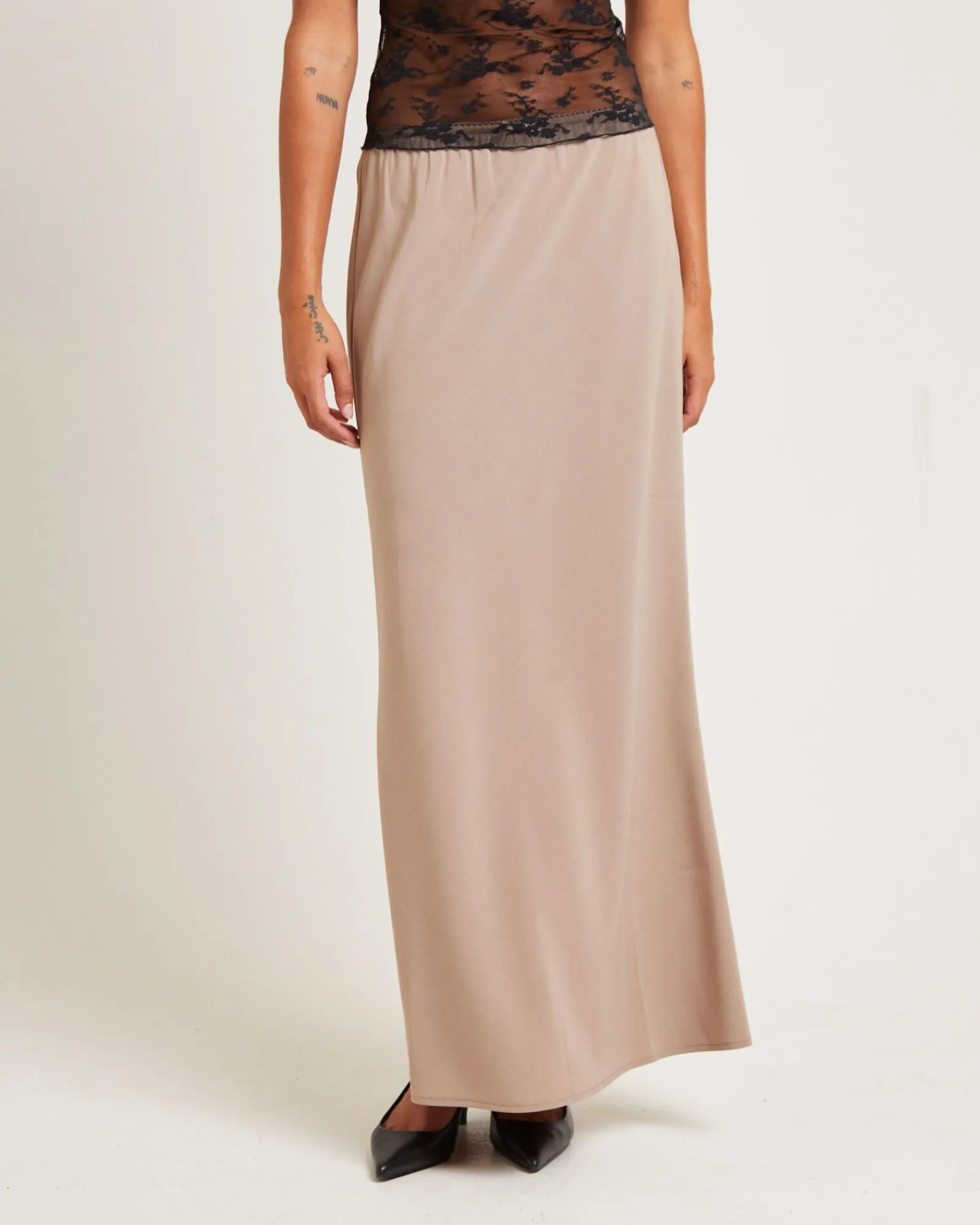 mya_sweetheart_maxi_skirt_0.webp Clearance ALICE IN THE EVE Mya Sweetheart Maxi Skirt Stone