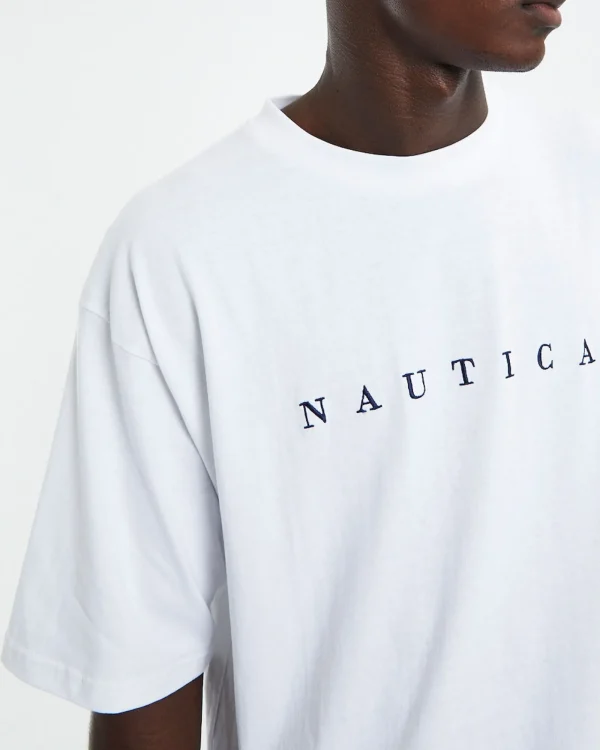 Discount NAUTICA Navigate Short Sleeve T-Shirt White