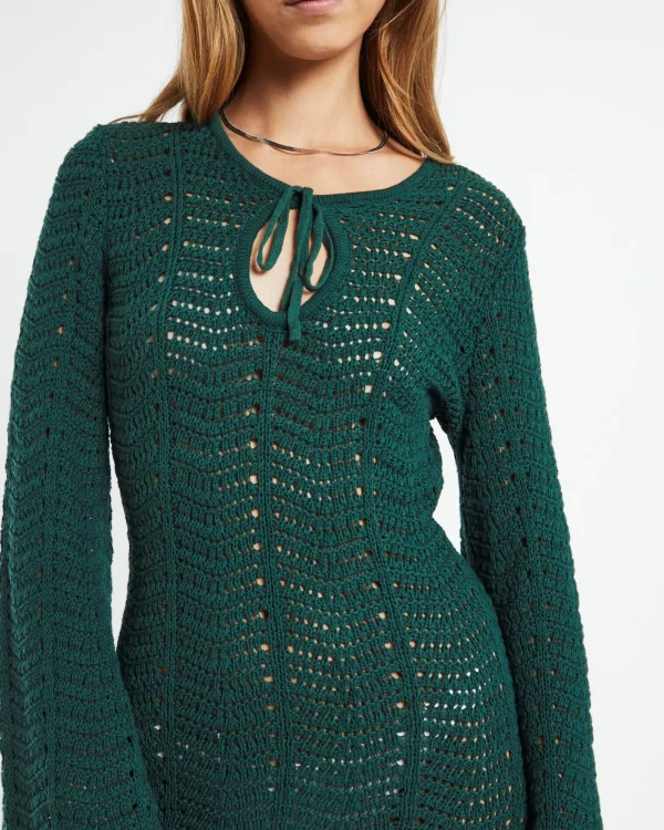 New CHARLIE HOLIDAY Nevis Mini Dress Emerald
