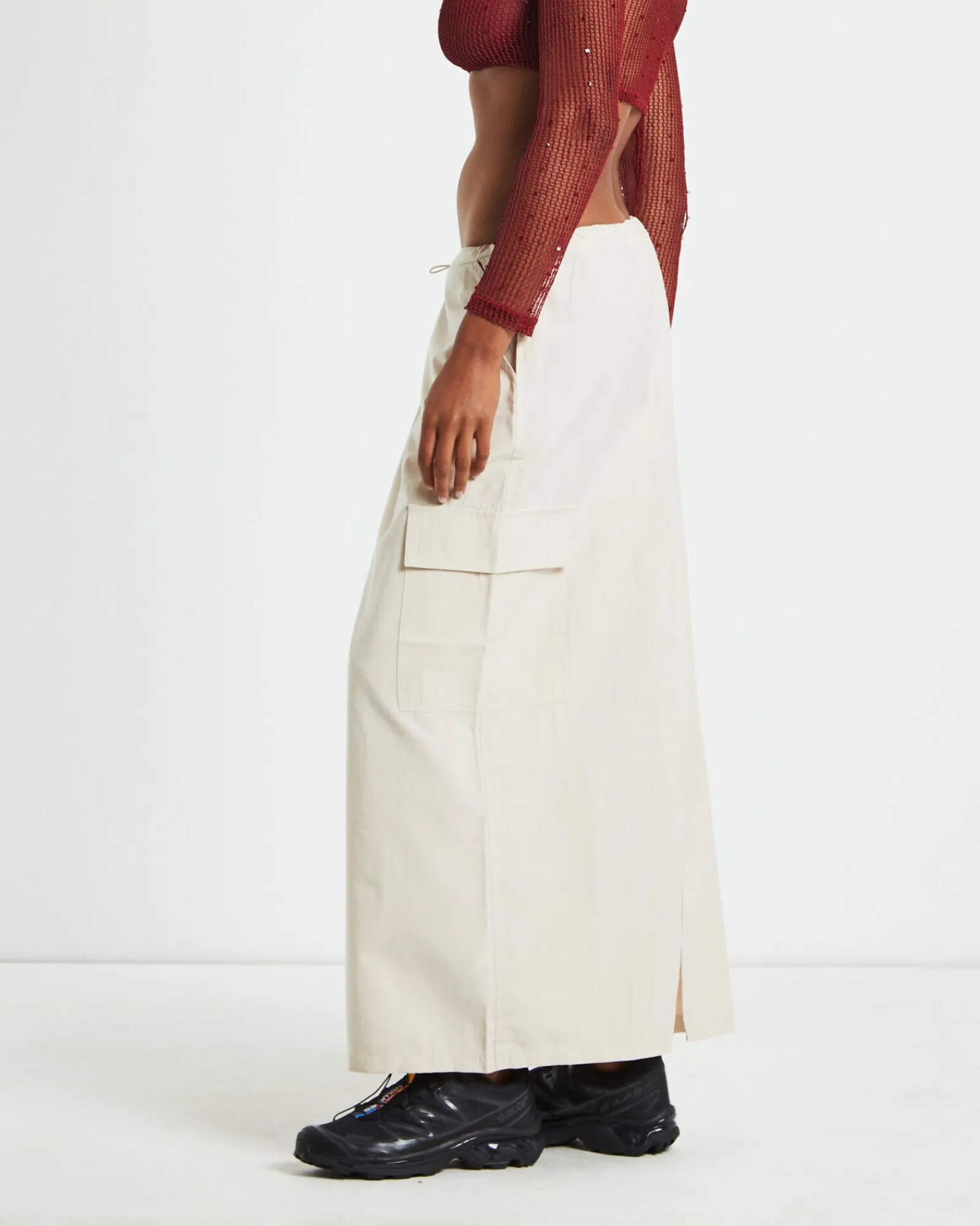 nikita_parachute_maxi_ski_3.webp Flash Sale ALICE IN THE EVE Nikita Parachute Maxi Skirt Cream