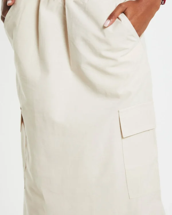 Flash Sale ALICE IN THE EVE Nikita Parachute Maxi Skirt Cream