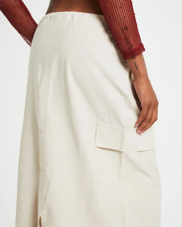 Flash Sale ALICE IN THE EVE Nikita Parachute Maxi Skirt Cream