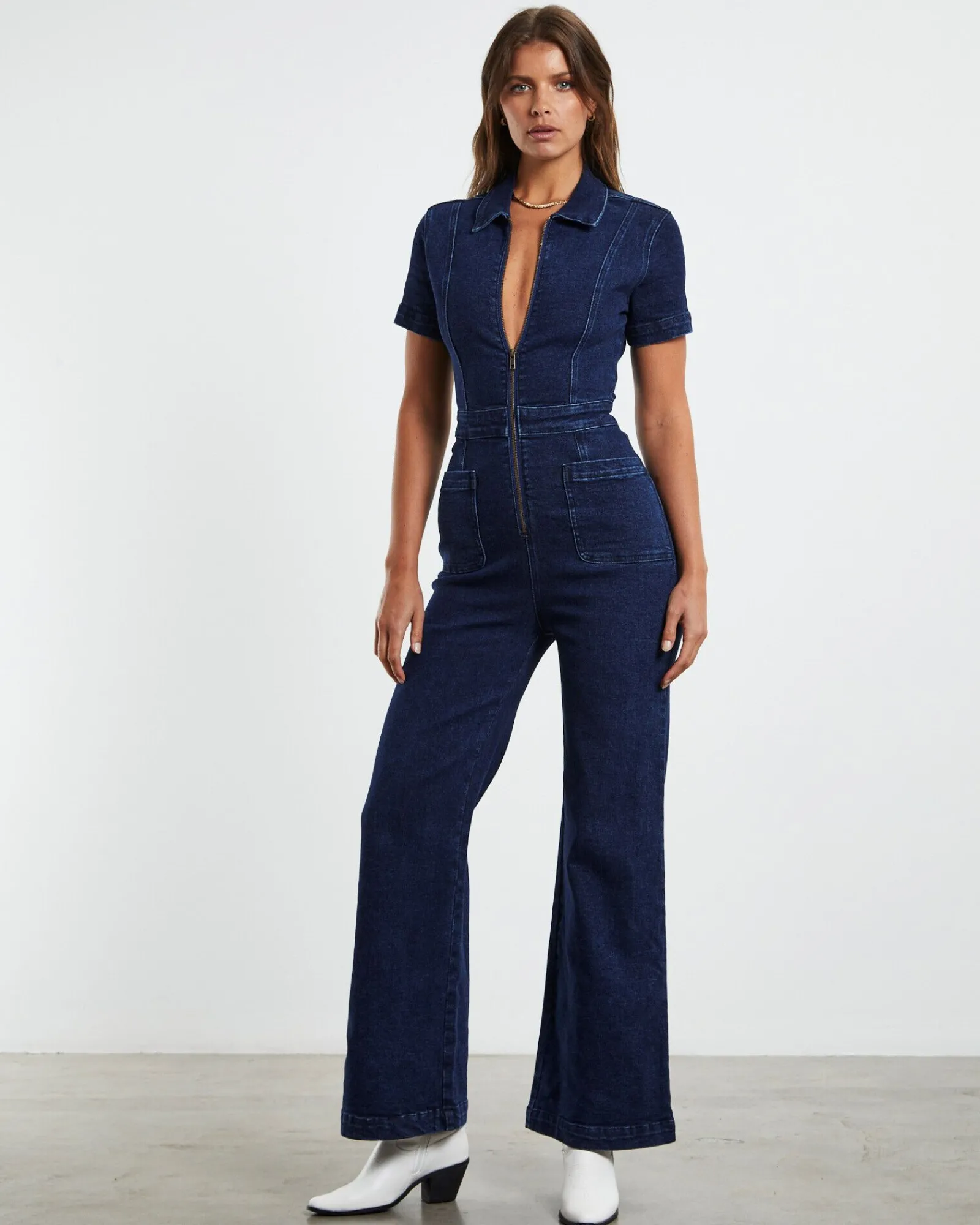 nikki_denim_maxi_boiler_s_0.webp Discount INSIGHT Nikki Denim Maxi Boiler Suit Mid 90'S Blue
