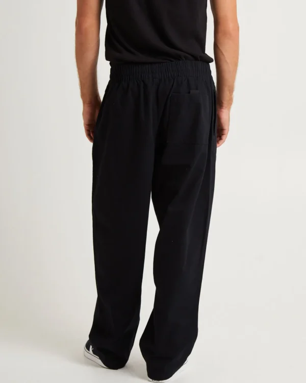 Cheap AFENDS Ninety Eights Recycled Elastic Waist Pants Black