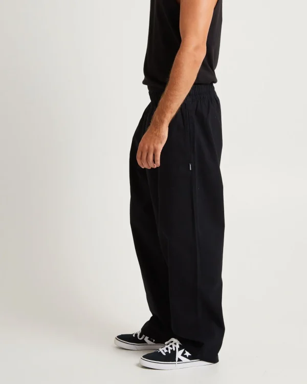 Cheap AFENDS Ninety Eights Recycled Elastic Waist Pants Black