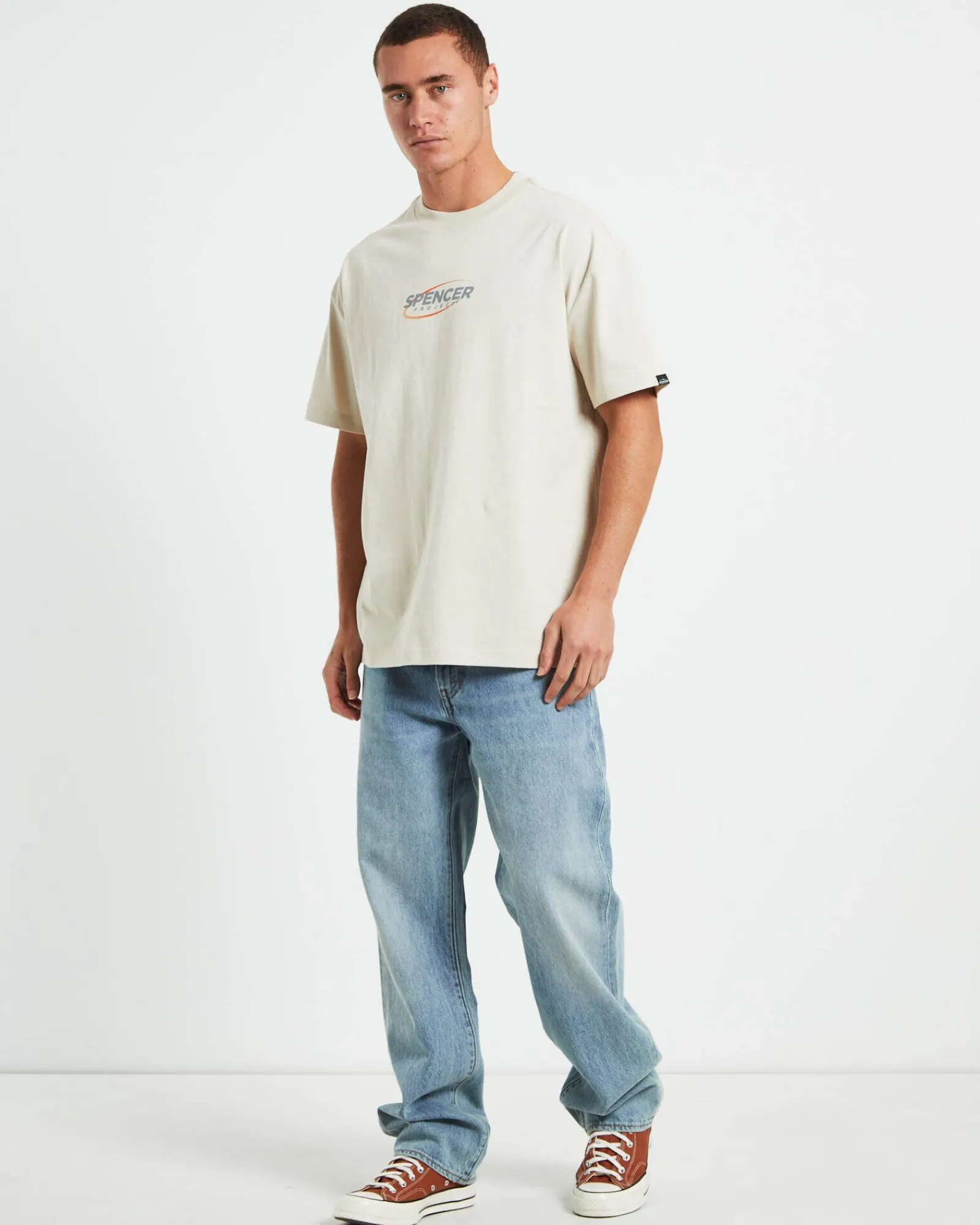 nitro_short_sleeve_tshirt_2.webp Flash Sale SPENCER PROJECT Nitro Short Sleeve T-Shirt In Pebble Grey