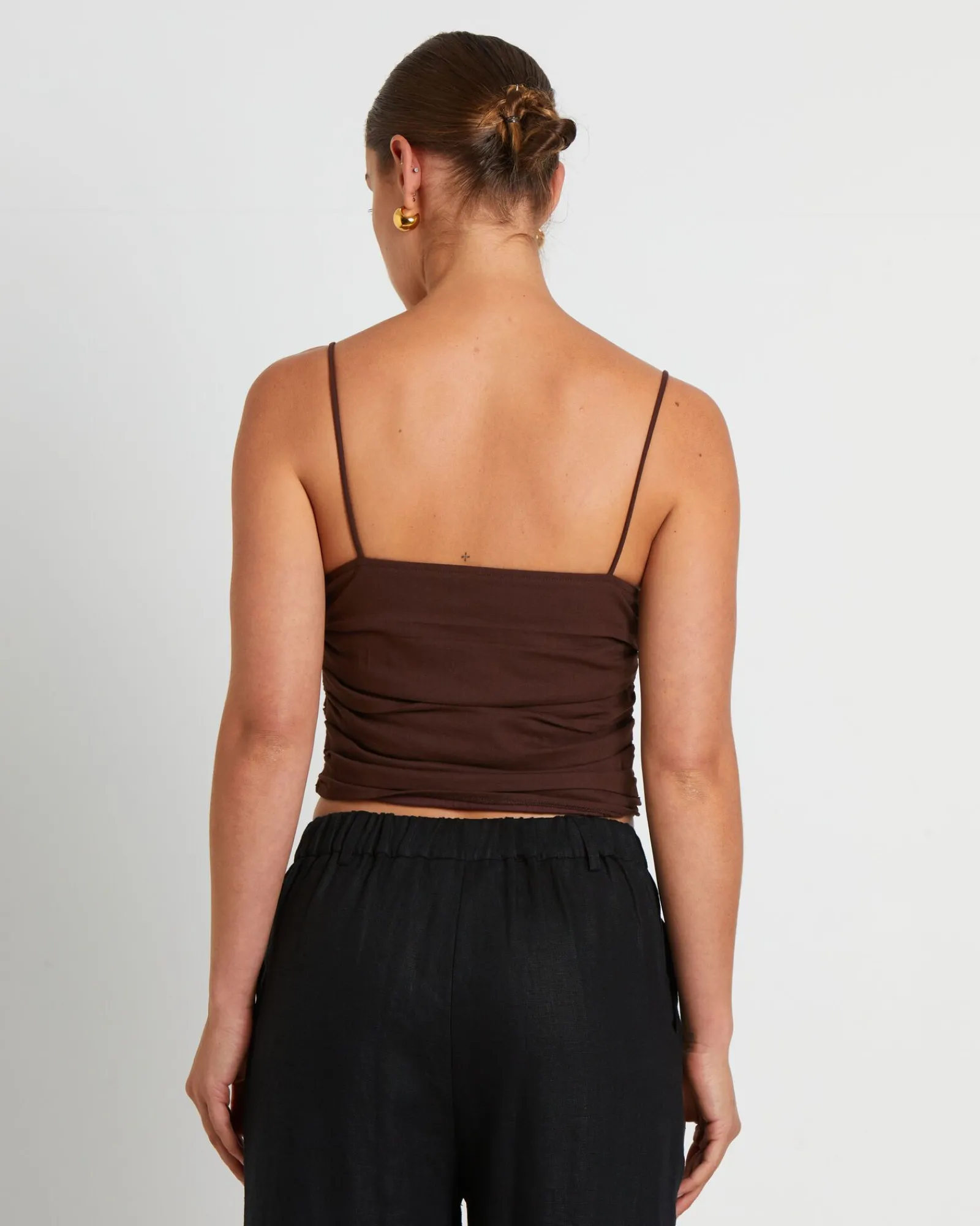 norah_gather_cami_in_coff_1.webp Discount SUBTITLED Norah Gather Cami In Coffee Brown