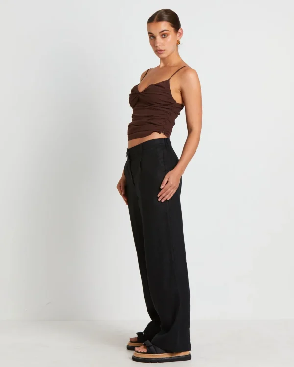 Discount SUBTITLED Norah Gather Cami In Coffee Brown