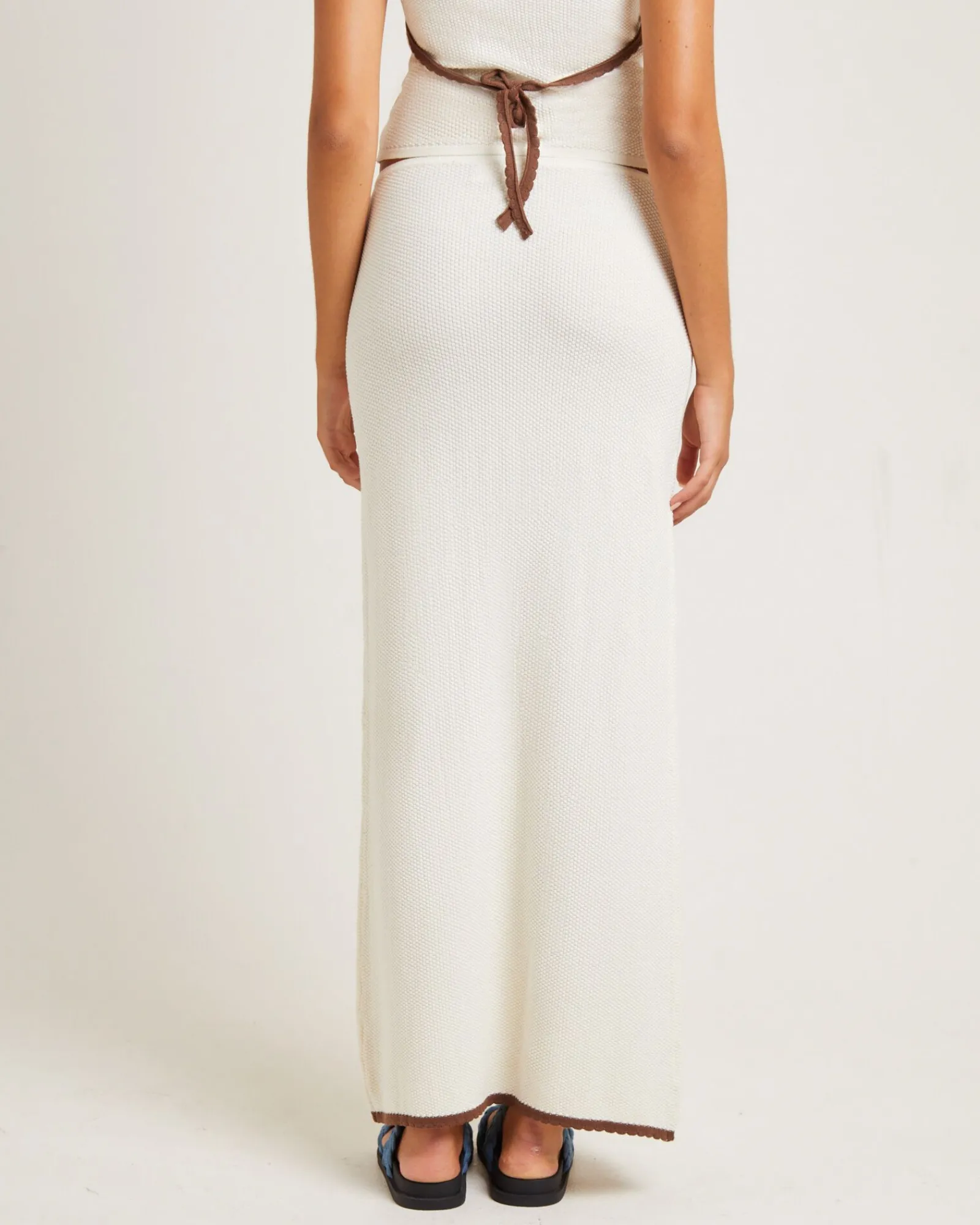 nori_compact_knit_maxi_sk_1.webp Sale SUBTITLED Nori Compact Knit Maxi Skirt Oat