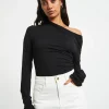 Best SNDYS Nyah Longsleeve Bodysuit In Black