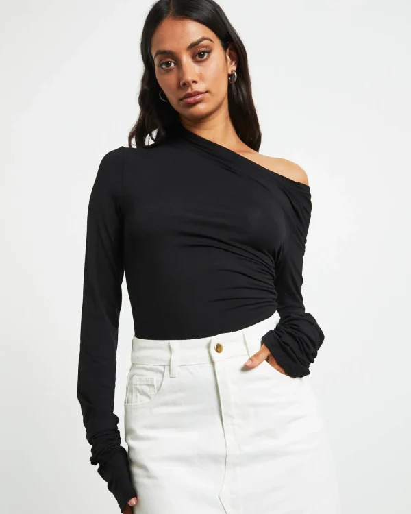Best SNDYS Nyah Longsleeve Bodysuit In Black