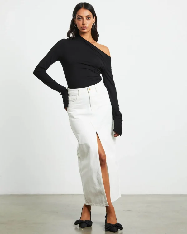 Best SNDYS Nyah Longsleeve Bodysuit In Black