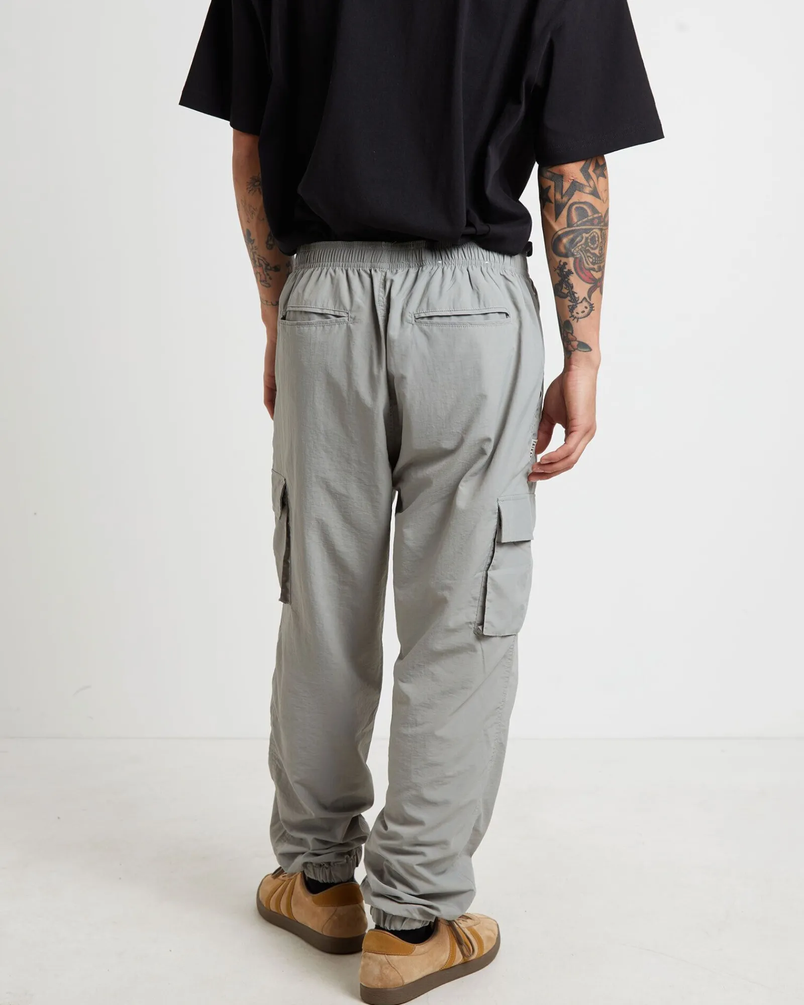 nylon_cargo_jogger_pants__1.webp New TAIKAN Nylon Cargo Jogger Pants In Grey