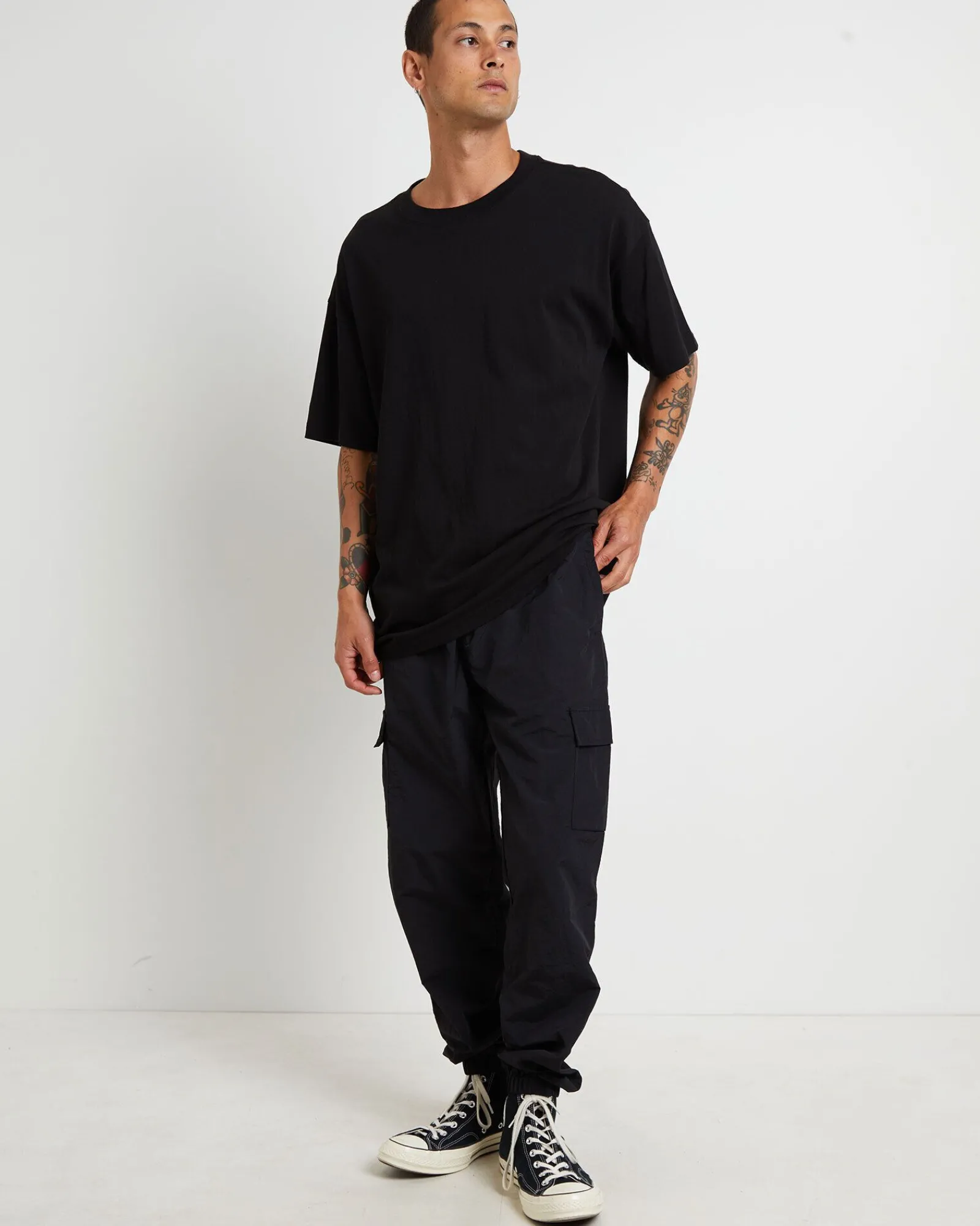 nylon_cargo_jogger_pants__2-1.webp Online TAIKAN Nylon Cargo Jogger Pants In Black