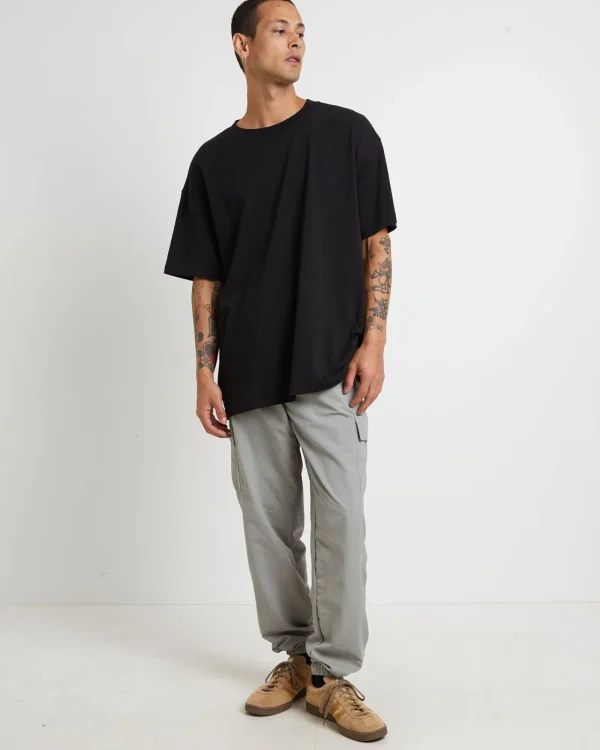 New TAIKAN Nylon Cargo Jogger Pants In Grey