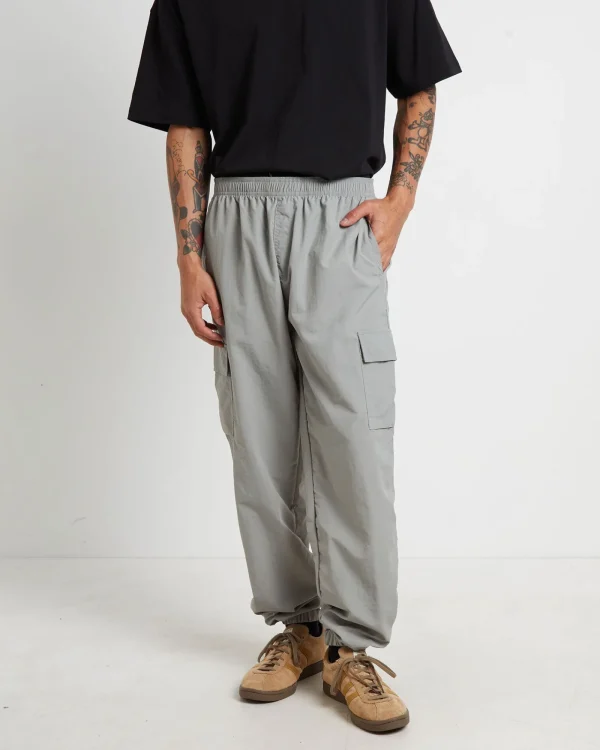 New TAIKAN Nylon Cargo Jogger Pants In Grey