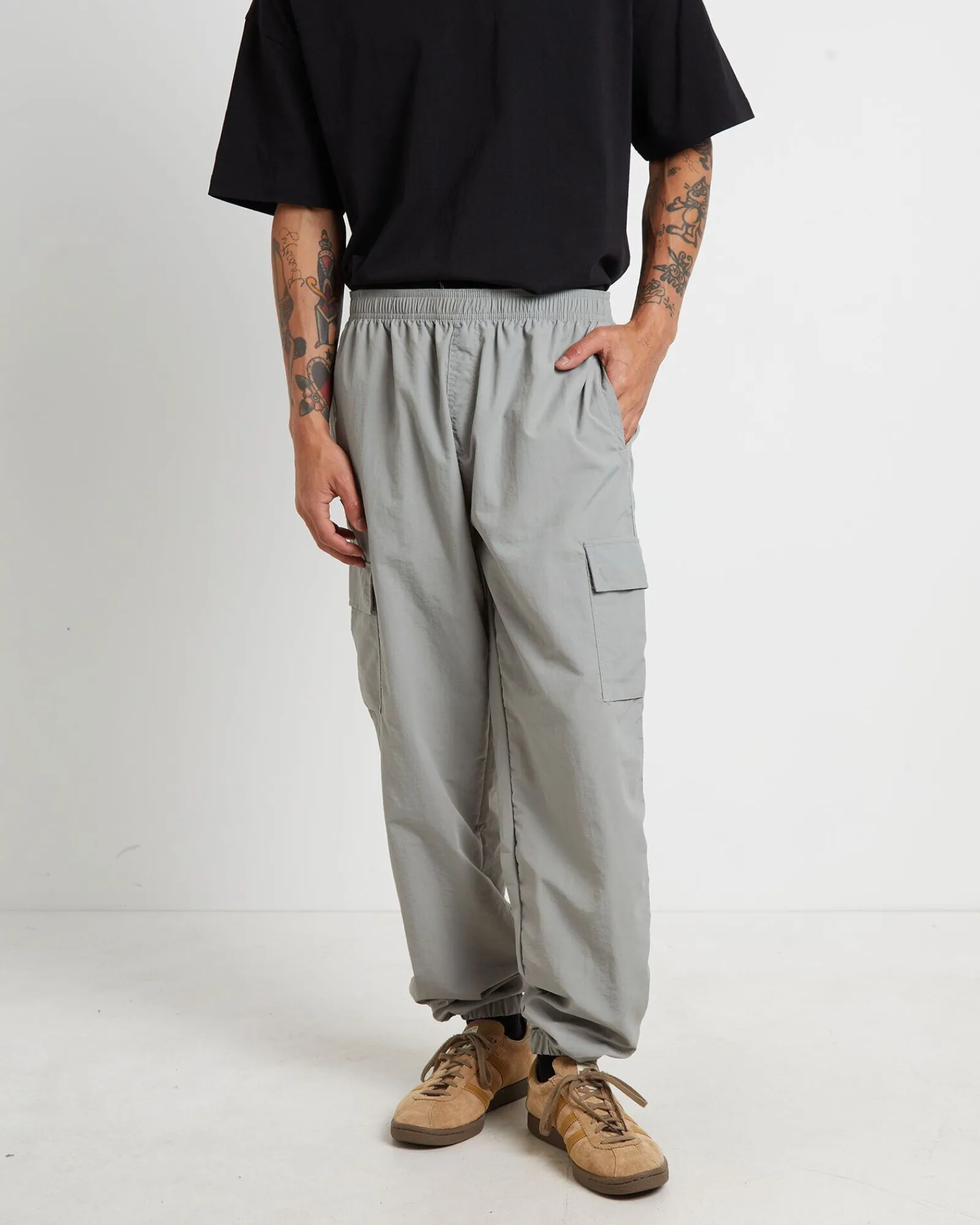 nylon_cargo_jogger_pants__3.webp New TAIKAN Nylon Cargo Jogger Pants In Grey