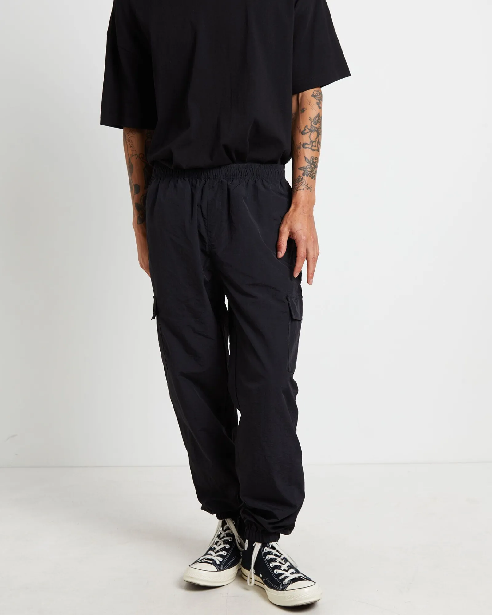 nylon_cargo_jogger_pants__4-1.webp Online TAIKAN Nylon Cargo Jogger Pants In Black