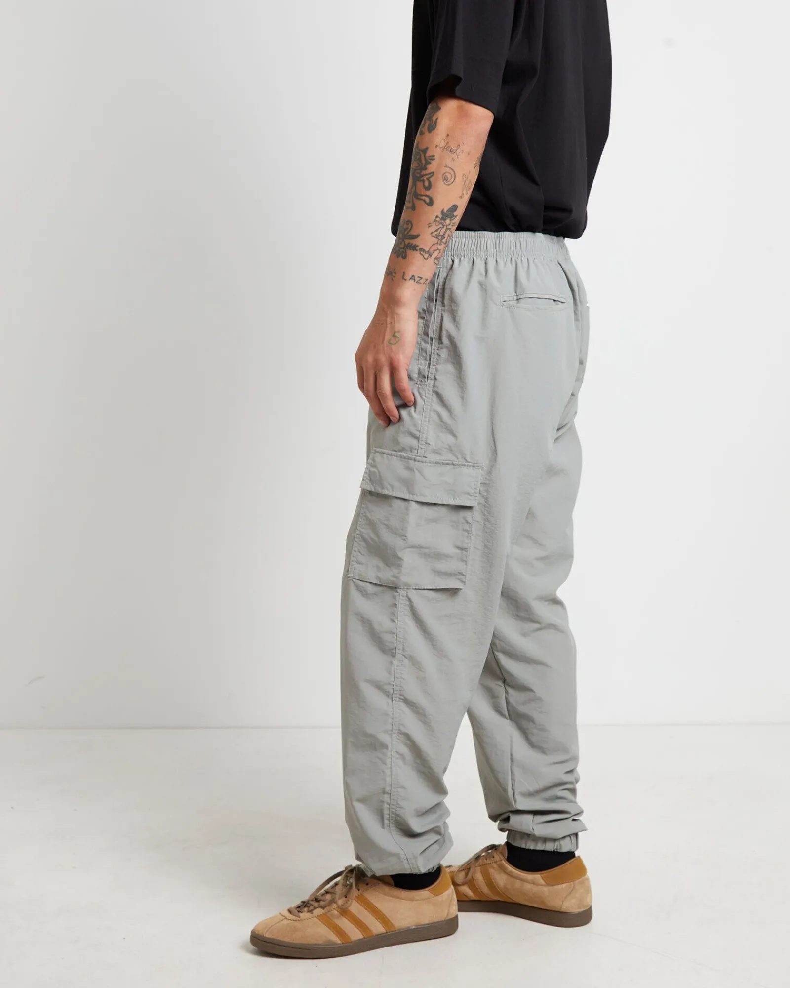 nylon_cargo_jogger_pants__4.webp New TAIKAN Nylon Cargo Jogger Pants In Grey