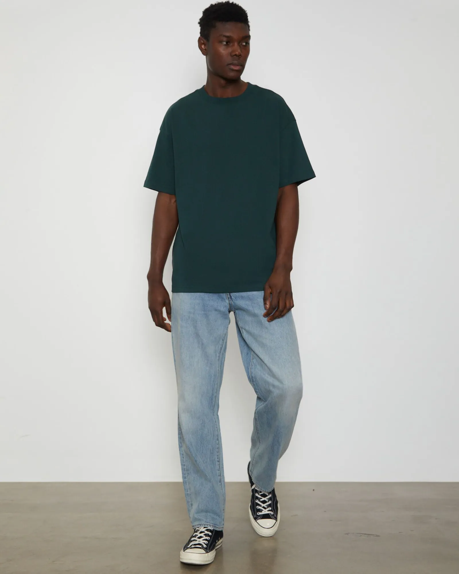 og_skate_short_sleeve_tsh_2-1.webp Shop GENERAL PANTS CO. BASICS O.G Skate Short Sleeve T-Shirt In Bottle Green