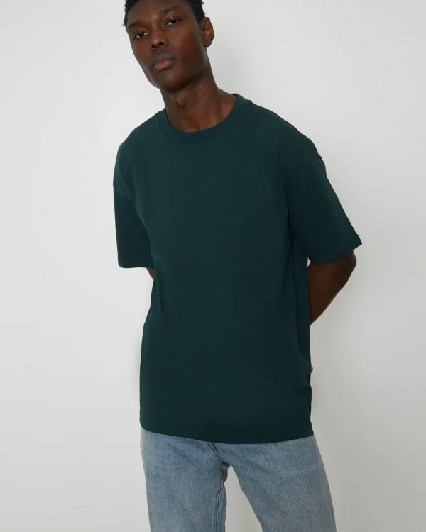 Shop GENERAL PANTS CO. BASICS O.G Skate Short Sleeve T-Shirt In Bottle Green
