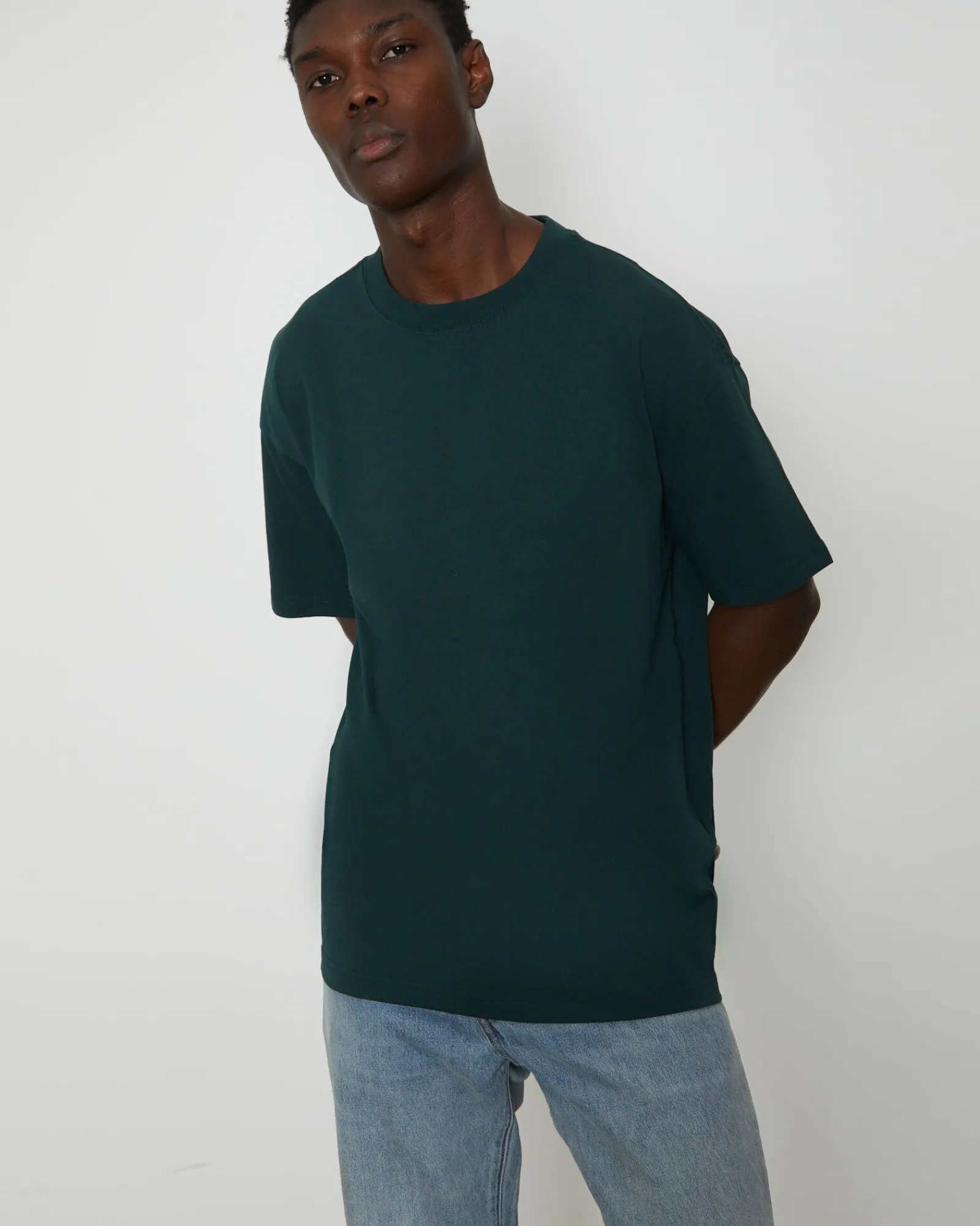 og_skate_short_sleeve_tsh_4-1.webp Shop GENERAL PANTS CO. BASICS O.G Skate Short Sleeve T-Shirt In Bottle Green