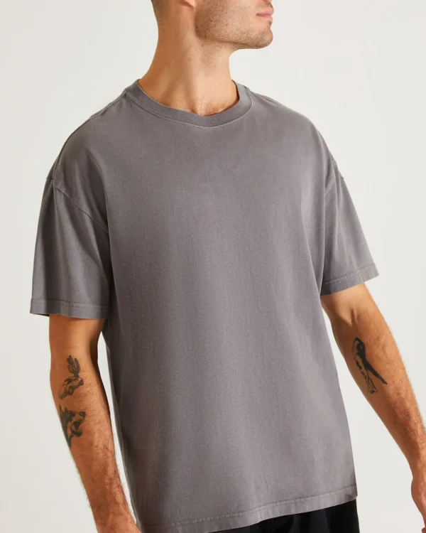 Discount GENERAL PANTS CO. BASICS Og Vintage T-Shirt Pewter Grey