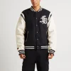 Shop FUBU Old English College Jacket Black
