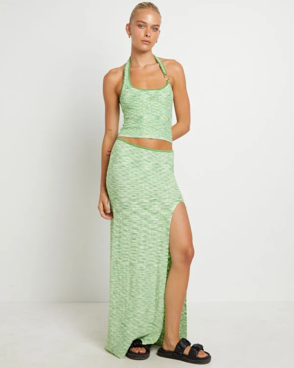 Online ALICE IN THE EVE Ombre Assymetric Knit Top In Citrus